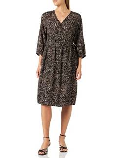 Noa Noa Women's CamilleNN Dress, Print Beige/Black, 38 von Noa Noa