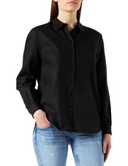 Noa Noa Womens Otn Organic Cotton Voile Shirt,Long Sleeve Hemd, Black, 34 von Noa Noa