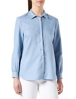 Noa Noa Womens Otn Organic Cotton Voile Shirt,Long Sleeve Hemd, Forever Blue, 38 von Noa Noa