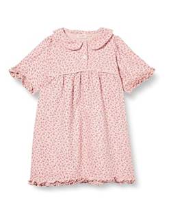 Noa Noa miniature Baby - Mädchen Baby Ditzy Viscose Dress Short Sleeve,knee Length Kleid, Print Rosa, 12 Monate EU von Noa Noa
