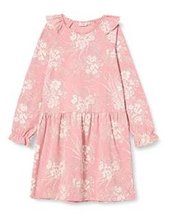 Noa Noa miniature Mädchen Mini Old English Jersey Dress Long Sleeve,knee Length Kleid, Print Rosa, 10 Jahre EU von Noa Noa