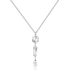 Nobel Damen-Kette Silber Swarovski Kristalle Crystal Halskette Damen SCHMUCK von Nobel