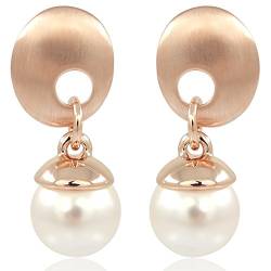 Perlen-Ohrringe Rosegold mit Perlen NOBEL SCHMUCK von Nobel