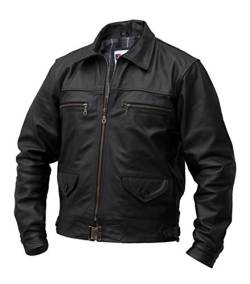 Noble House Fliegerjacke Hartmann schwarz Pferdeleder (M) von Noble House