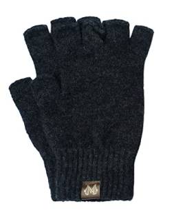 Noble Wilde, Possum Damen/Herren Handschuhe ohne Finger, 40% Possum, 53% Wolle, 7% Seide (Anthrazit, XL) von Noble Wilde