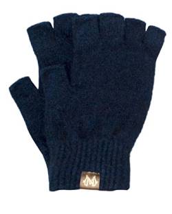 Noble Wilde, Possum Damen/Herren Handschuhe ohne Finger, 40% Possum, 53% Wolle, 7% Seide (Marine, L) von Noble Wilde