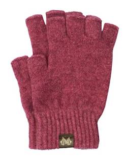 Noble Wilde, Possum Damen/Herren Handschuhe ohne Finger, 40% Possum, 53% Wolle, 7% Seide (Rosa, S) von Noble Wilde