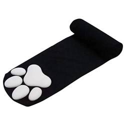 Nobrandd 3D Silicone Rubber Cat Paw Thigh High Socks 1 Pair, 3D Silikon Gummi Cat Paw Oberschenkel High Socks 1 Paar (schwarz-2) von Nobrandd