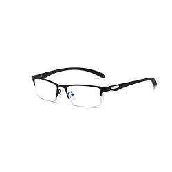Kurzsichtig Fernbrille,Anti Blaulicht Brille Metall Kurzsichtig Brille Damen Herren Korrekturbrille bei Kurzsichtigkeit, Nearsighted Glasses Stärken Von -100 bis -6.00 Dioptrien (-300, Schwarz) von Nobrands