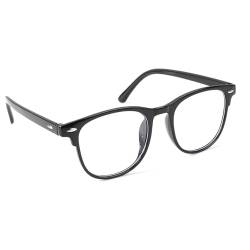 Brille Ohne Stärke Schwarz, Anti Blaulicht Brille Blaulichtfilter Glanz Anti Ermüdung/Strahlung Ultraleicht, Brille mit Sehstärke, Blue Light Blocking Glasses Computerbrille für Männer und Frauen von Nodcows