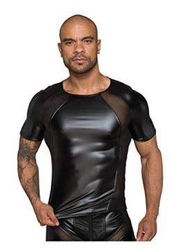 Herren T-Shirt im Wetlook M387 XL von Noir Handmade