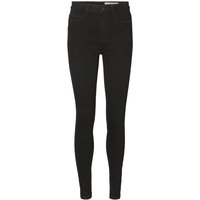 Noisy May Damen Jeans NMCALLIE CHIC HW JEANS VI071BL Skinny Fit Schwarz - Black von Noisy May