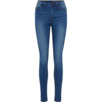 Noisy May Damen Jeans NMCALLIE HW SKINNY JEANS VI021MB - Skinny Fit - Blau von Noisy May