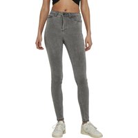 Noisy May Damen Jeans NMCALLIE HW SKINNY JEANS VI216LG Skinny Fit Grau - Light Grey Denim von Noisy May