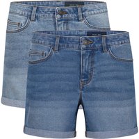 Noisy May Jeans Shorts Damen High Waist BeLucky 2er Pack von Noisy May