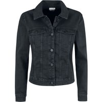 Noisy May Jeansjacke - NMDebra Black Wash Denim Jacket - XS bis XXL - für Damen - Größe L - schwarz von Noisy May