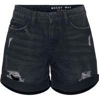Noisy May Short - NMSmiley Destroy Shorts - XS bis XL - für Damen - Größe XL - schwarz von Noisy May