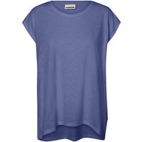 Noisy May T-Shirt - NMMathilde S/S Loose Long Top FWD NOOS - XS bis L - für Damen - Größe M - blau von Noisy May