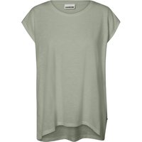 Noisy May T-Shirt - NMMathilde S/S Loose Long Top FWD NOOS - XS bis L - für Damen - Größe M - grün von Noisy May