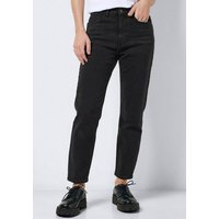 Noisy may Straight-Jeans NMMONI HW STRAIGHT ANK BLACK JEANS NOOS mit offenem Saum von Noisy May