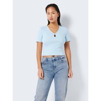 Noisy may T-Shirt Cut-Out Oberteil NMMAYA 5392 in Blau-3 von Noisy May