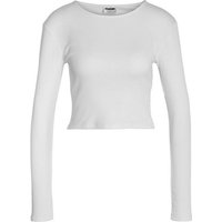 Noisy may T-Shirt Langarm Crop Top NMMAYA 5268 in Weiß-2 von Noisy May