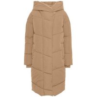 Noisy may Winterjacke Lange Wattierte Winterjacke NMTALLY Kapuzen Oversized Parka (1-St) 3802 in Beige von Noisy May