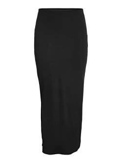 NOISY MAY Damen NMMAYA HW Ankle Length Skirt Curve Bleistiftrock, Black, 44 von Noisy may