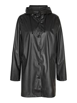 NOISY MAY Damen NMSKY L/S A-LINE Raincoat NOOS Regenmantel, Black, XS von Noisy may