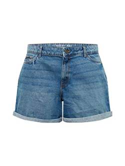 NOISY MAY Damen NMSMILEY NW Shorts VI060MB Curve NOOS Jeansshorts, Medium Blue Denim, 48 von Noisy may