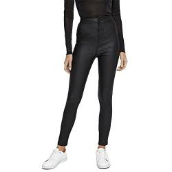 Noisy May NOS DE Damen Nmella Super Hw Coated Pants Noos Hose, Schwarz (Black Black), S / 30L EU von Noisy may