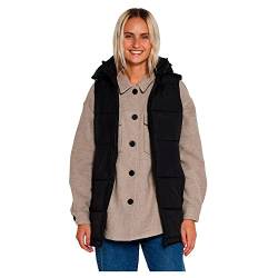 Noisy may Aurora Hood Vest Frauen Weste schwarz M 100% Polyester Basics, Casual Wear, Streetwear von Noisy may