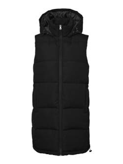 Noisy may Aurora Hood Vest Frauen Weste schwarz S 100% Polyester Basics, Casual Wear, Streetwear von Noisy may