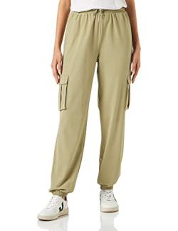 Noisy may Damen Cargo Pants High Waist Stoffhose Tapered Relaxed Fit Paperbag Hose Stretch NMKIRBY von Noisy may