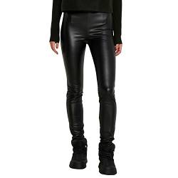 Noisy may Damen Kunstleder Slim Fit Hose High Waist Leggings PU Coated Pants NMALOHA, Farben:Schwarz-2, Größe:L von Noisy may