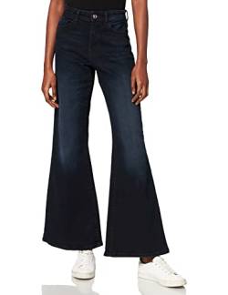 Noisy may Damen NMNAT HW Slim Flared AZ196BB Jeans, Blue Black Denim, 27/30 von Noisy may