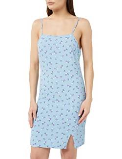 Noisy may Damen Nmclara Strap Short Dress S* Kleid, Cerulean/Aop:flower, M EU von Noisy may