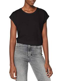 Noisy may Damen Nmmathilde S/S Loose Long Top Noos T Shirt, Schwarz, L EU von Noisy may