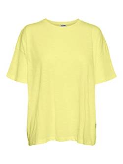 Noisy may Damen Nmmathilde S/S Top Noos T Shirt, Pale Lime Yellow, L EU von Noisy may