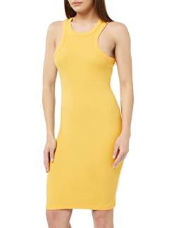 Noisy may Damen Nmmaya S/L Halter Neck Dress Kleid, Amber Yellow, L EU von Noisy may