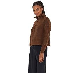 Noisy may Damen Nmnewalice L/S High Neck Knit Noos Pullover, Cappuccino, S EU von Noisy may