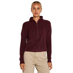 Noisy may Damen Nmnewalice L/S High Neck Knit Noos Pullover, Windsor Wine, L EU von Noisy may