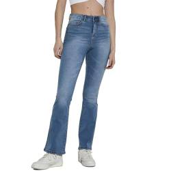 Noisy may Damen Nmsallie Hw Flare Vi162lb Noos Jeans, Light Blue Denim, 27W 32L EU von Noisy may