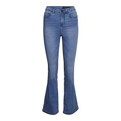 Noisy may Damen Nmsallie Hw Flare Vi162lb Noos Jeans, Light Blue Denim, 31W 34L EU von Noisy may