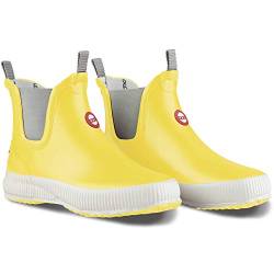 Nokian Footwear Hai Low - knöchelhohe Kurzschaft Gummistiefel für Damen und Herren, handgefertigt aus Naturkautschukmischung, 41 EU, Yellow von Nokian Footwear