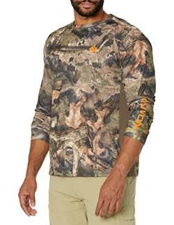 Nomad Herren Pursuit Langarmshirt | Jagdhemd mit Sonnenschutz Hemd, Mossy Oak Droptine Camo, Medium von Nomad