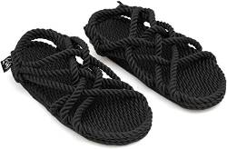 Nomadics JC Unisex-Erwachsene Sandale aus Seil Black, 39 von Nomadics