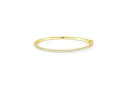 Nomination women's rigid bracelet in 925 gold-plated silver with white zircons 149705/014 von Nomination