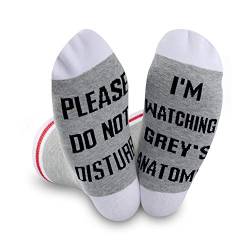 Lustige TV-Show-inspirierte Socken "Please Do Not Disturb I'm Watching TV-Show", Geschenk für Fans von Nonbrand