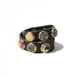 Noosa Armband Wrap Bracelet Double Skinny black-black, Grösse:XS von Noosa